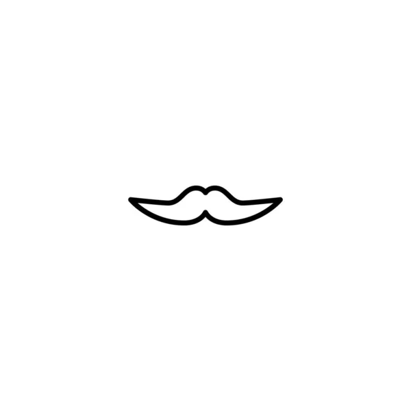 Human Mustache Icon Vector Illustration — Stock Vector