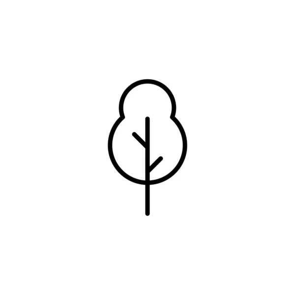 Träd Växt Ikon Vektor Illustration — Stock vektor