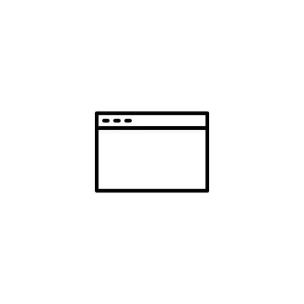 Web Browser Icon Vektor Illustration — Stockvektor