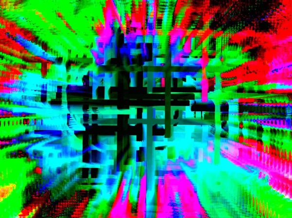 Абстрактні Яскраві Багатокольорові Ефекти Шпалер Мають Копіювальний Простір Медіа Реклами — стокове фото