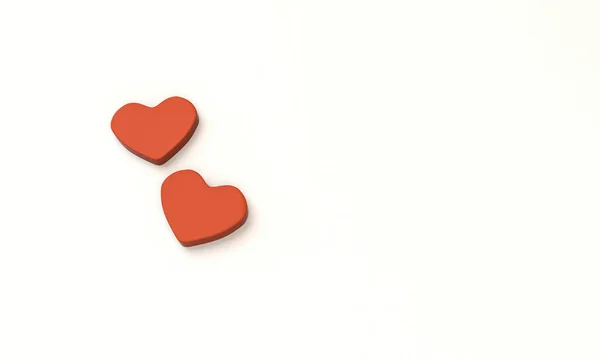 Render Illustration Heart Shape Minimal Background Wallpaper — ストック写真