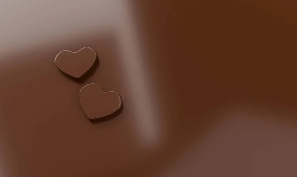 Render Illustration Heart Shape Minimal Background Wallpaper — ストック写真