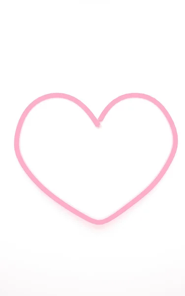 Illustration Neon Heart Shape Wall — Stock Photo, Image