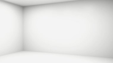 Boş odanın iç duvarının 3D görüntüsü