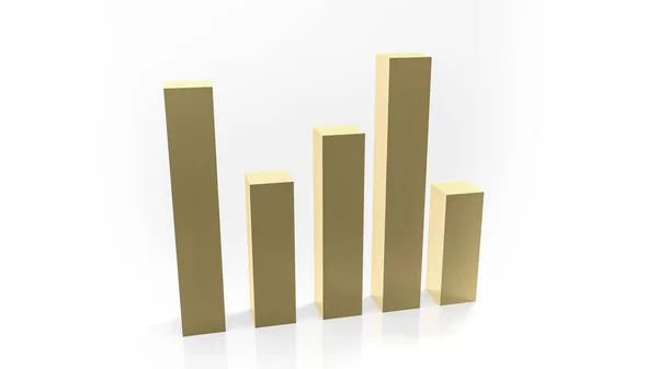 Vykreslení Ilustrací Grafu Zobrazujícího Statistiku Podnikání — Stock fotografie