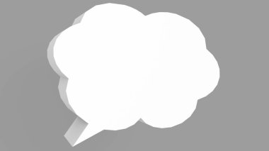 3d kelime balonu simgesi görüntüleme iletişimi simgesi