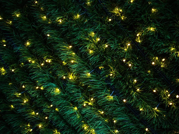 Arbre Noël Avec Fond Texture Éclairage — Photo