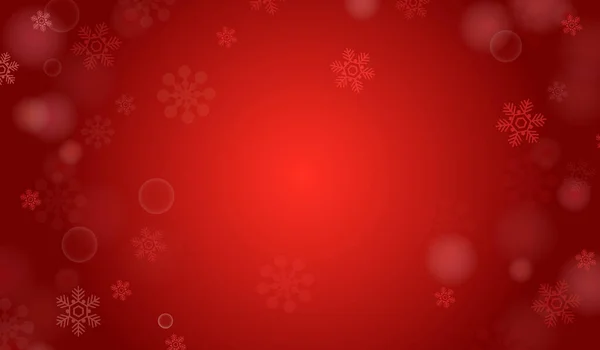 Røde Snøfnugg Julebakgrunn – stockfoto