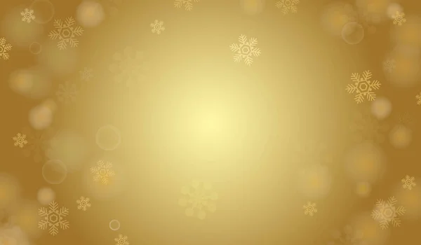 金色雪花圣诞图景背景 — 图库照片