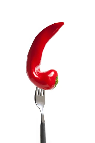 Ful röd paprika. Deformerade grönsaker. — Stockfoto