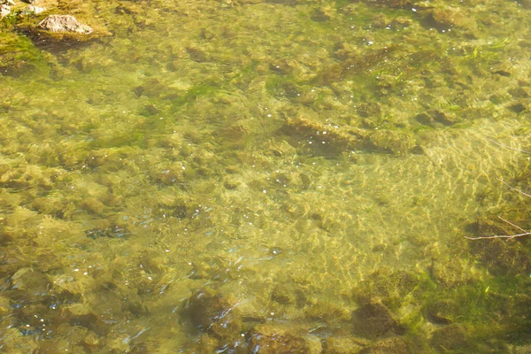 岩や石の上を流れる水は — ストック写真