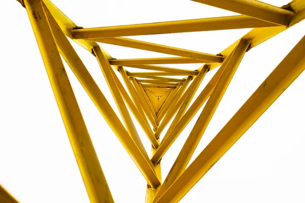 Абстрактная Желтая Конструкция Белом Фоне — стоковое фото