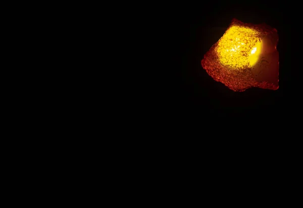 Płonąca Asteroida Dekoracyjna Ciemności Płonąca Asteroida Dekoracyjna Czarnym Tle — Zdjęcie stockowe