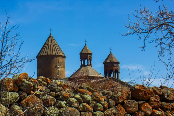 Stary Kościół Górach Kościół Saghmosavan Armenii — Zdjęcie stockowe