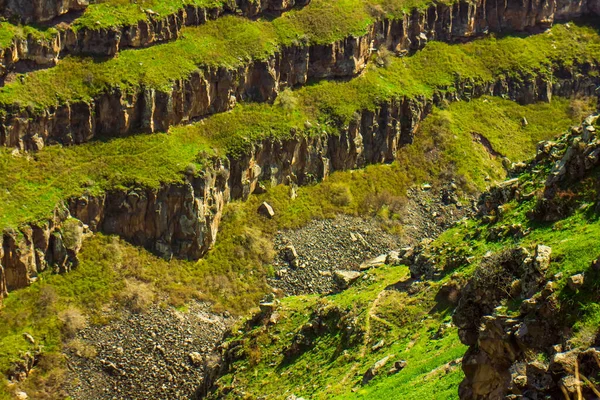Tepenin Tepesinden Manzara Dağın Tepesinden Manzara Yeşil Manzara — Stok fotoğraf