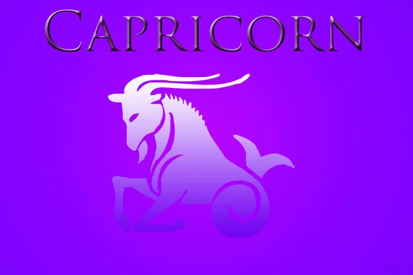 Zodiac Sign Capricorn Abstract Pink Background — Stock Photo, Image