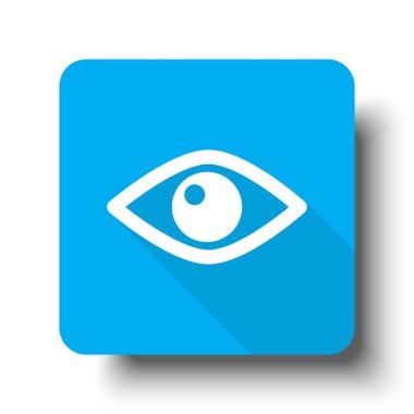 Beyaz göz simgesini mavi web düğmesini