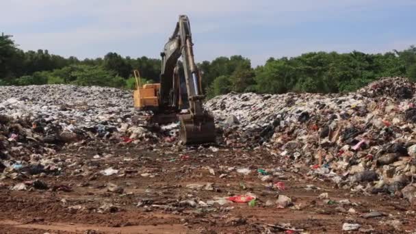 Kryzys Związany Zanieczyszczeniem Śmieci Wysyłane Malezji Celu Recyklingu Zamiast Tego — Wideo stockowe