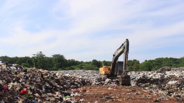 Plastik Kirliliği Krizi Geri Dönüşüm Için Malezya Gönderilen Çöp Onun — Stok video