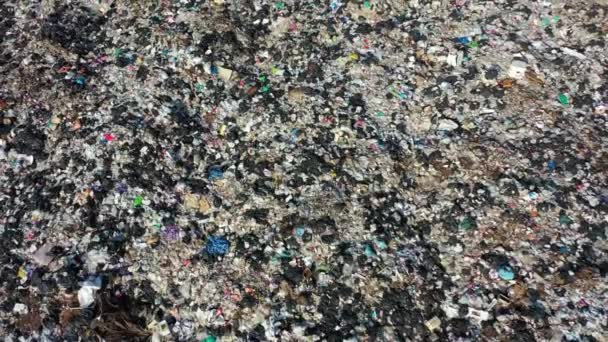 Umweltproblem Plastikverschmutzung Eine Deponie Südostasien Die Mit Müll Gefüllt Ist — Stockvideo