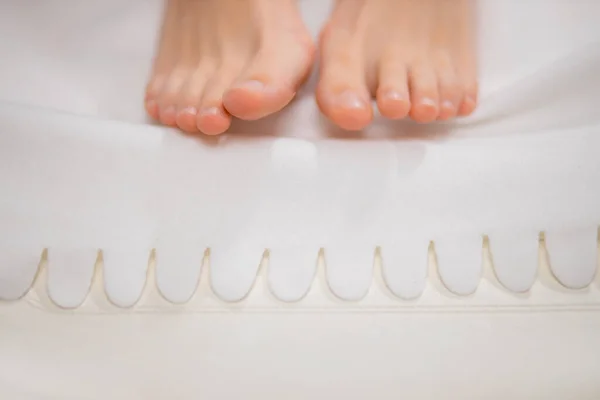 여성의 발가락을 확대 한 사진 — 스톡 사진