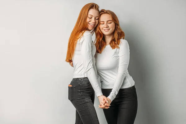 Redhead day. rare type of people with natural red hair — Stock Photo, Image