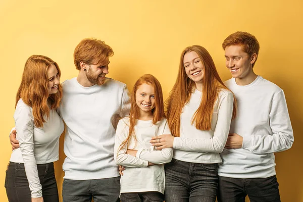 people diversity, natural beauty concept. redhead people isolated in studio