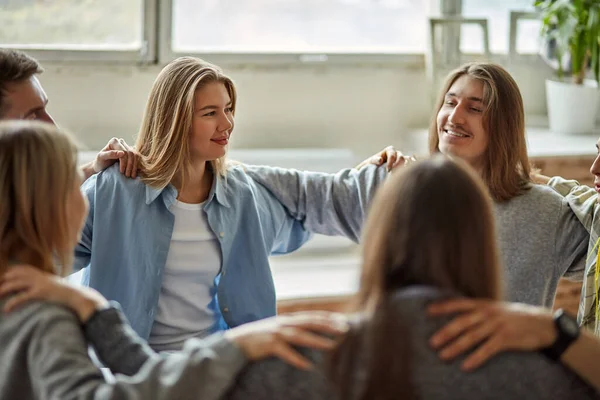 Fight club meeting, anonymous alcoholics — Stock Photo, Image