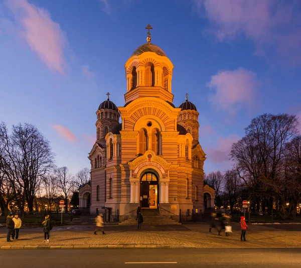 MAY 1, 2017 - RIGA,LATVIA: Christ's Birth Orthodox Cathedral in Riga, capital of Latvia — Stock Photo, Image