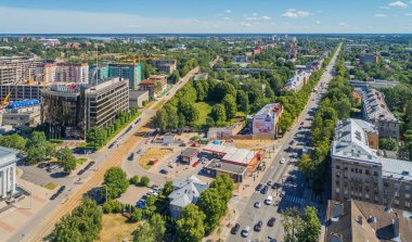 4 Haziran 2017 - Riga, Letonya: Teika ilçesinde eski bisiklet pisti (velotreks 