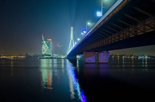 Bella vista panoramica aerea della città di Riga skyline, Lettonia — Foto Stock