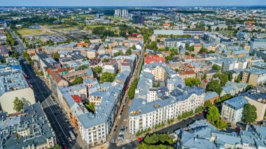 Letonya 'nın Riga şehrinin gökyüzü manzarası çok güzel.