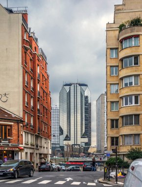 FEBRUARY 1, 2019 - PARIS, FRANCE: Cityscape street view in Paris center