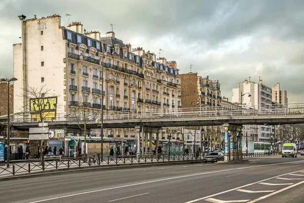 February 2019 Paris France Cityscape Street View Paris Center — 스톡 사진
