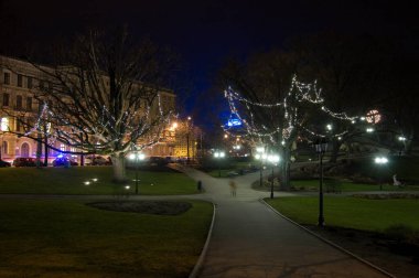 Güzel Bastejkalns Parkı, Riga, Letonya