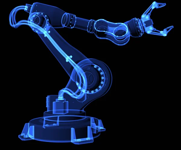Промышленный робот Рентгеновский стиль — стоковое фото