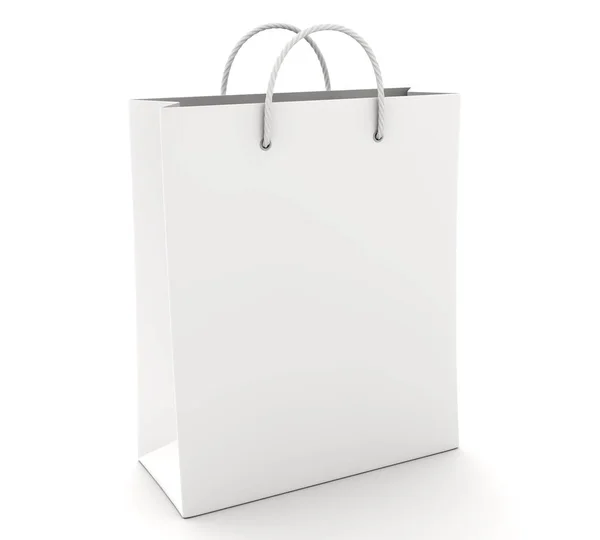 Порожня сумка на білому — стокове фото