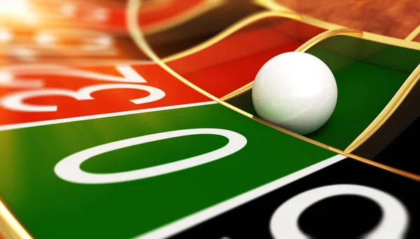 Casino ruleta na nulu — Stock fotografie