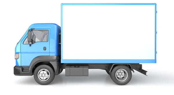 Box camion isolato su bianco — Foto Stock