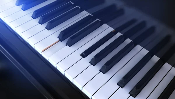 Piyano Klavye yakın çekim — Stok fotoğraf