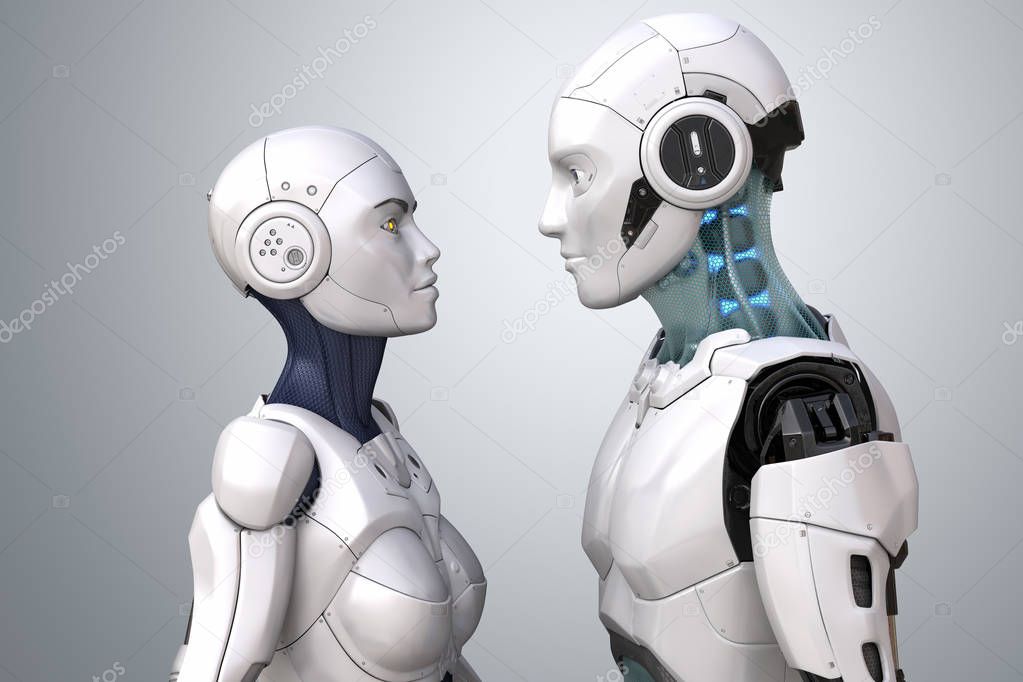  Robot  couple   Stock Photo  iLexx 194196806