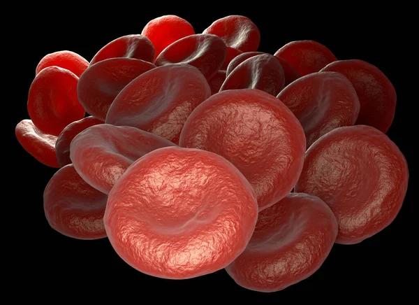 Bunch of red blood cells — 스톡 사진