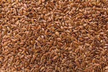 Linum usitatissimum, kahverengi keten tohumunun bilimsel adıdır. Keten tohumu, keten tohumu ve Flax olarak da bilinir. Tahılların kapatılması, arkaplan kullanımı.