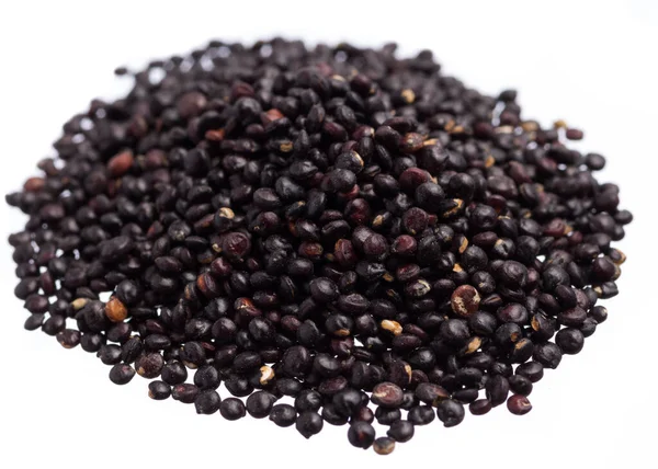 Chenopodium Quinoa Wetenschappelijke Naam Van Zwarte Quinoa Zaad Stapel Granen — Stockfoto