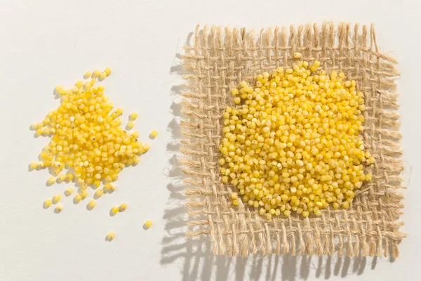 Panicum Miliaceum Scientific Name Proso Millet Cereal Grain Also Known — Stock Photo, Image