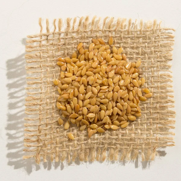 Linum Usitatissimum Scientific Name Golden Flax Seed Also Known Linseed — Stock Photo, Image