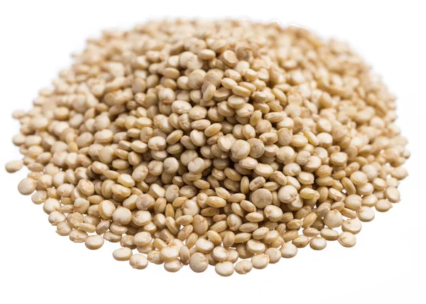 Chenopodium Quinoa Научное Название Семени Золотого Киноа Куча Зерна Изолированный — стоковое фото