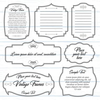 Vintage çerçeve şablonu vektör