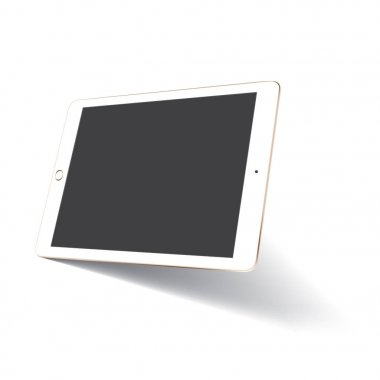 Perspektif tablet mockup vektör