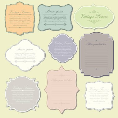 Zarif vintage çerçeve şablon